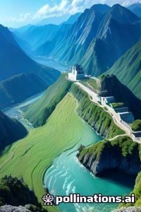异世界冒险日漫封面，主角站在奇幻世界山顶俯瞰壮阔景色，气势磅礴